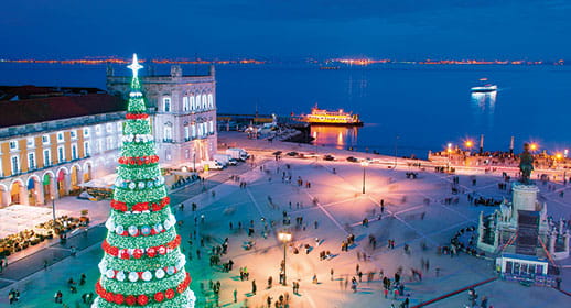 Christmas tree, Lisbon, Portugal