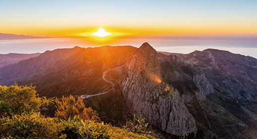 Sunset over La Gomera Sunset over La Gomera