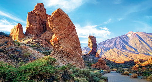 Beautiful scenery of caldera of Teide volcano