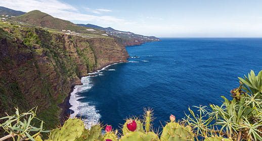 The coastline of La Palma, Canary Islands The coastline of La Palma, Canary Islands