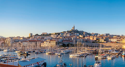 Marseille and its marina Marseille and its marina