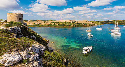 Mola Fortress on the coastline of Mahon, Minorca