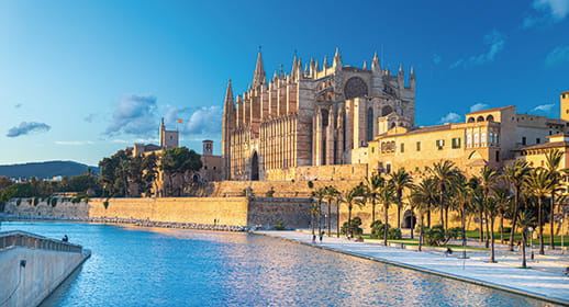 The Cathedral of Majorca in Palma The Cathedral of Majorca in Palma