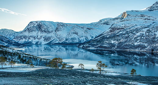 Narvik’s mountain scenery Narvik’s mountain scenery