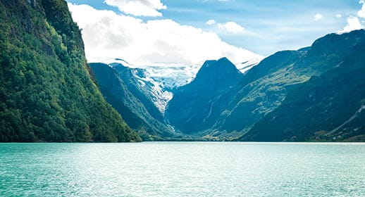 Jostedal Glacier in Jostedalsbreen, Norway
