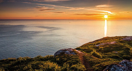 The midnight sun over Norway The midnight sun over Norway
