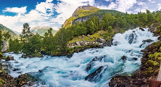 Storfossen waterfall near Geiranger