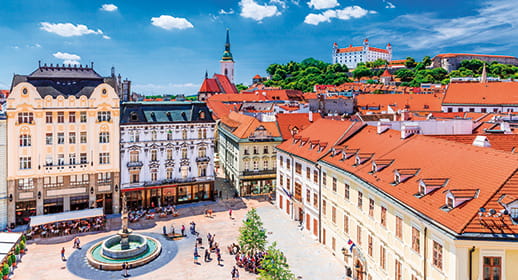 Bratislava’s main square Bratislava’s main square