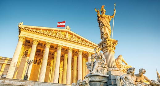 The Austrian Parliament Building, Vienna