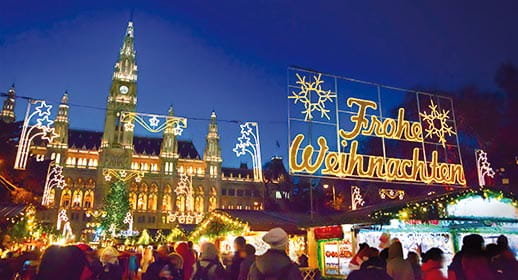 The Christmas Market in Vienna, Austria