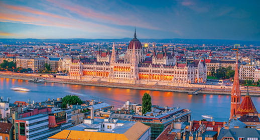 The Hungarian Parliament Building in Budapest