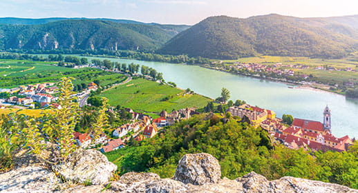 Durnstein Village in the Wachau Valley