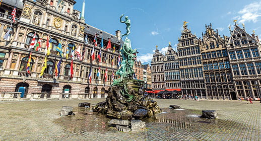 The 16th-century Grote Markt, Antwerp