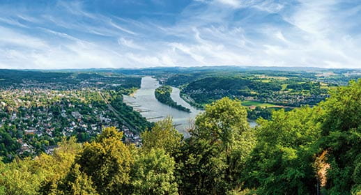 A view over Königswinter, Germany A view over Königswinter, Germany