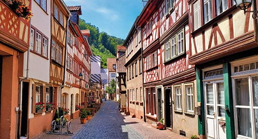 The half-timbered houses of Miltenberg, Germany