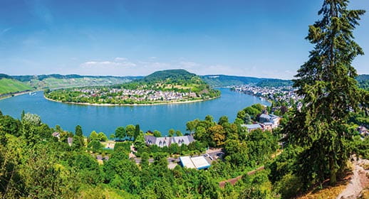 A view across the Rhine Valley, Germany