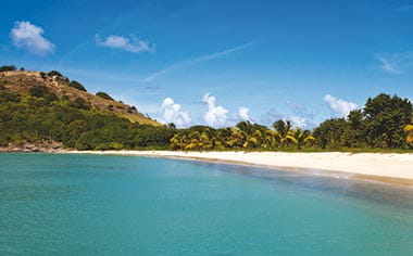 The beach in St Johns, Antigua