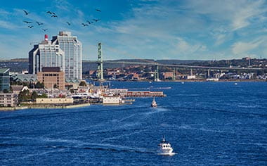 A view of Halifax from the harbour