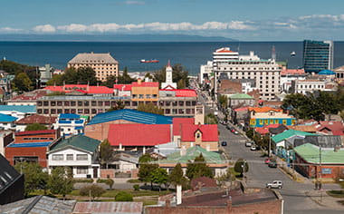 A view over Punta Arenas, Chile