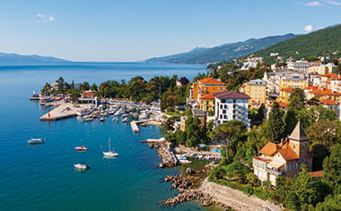 A view over Opatija, Croatia