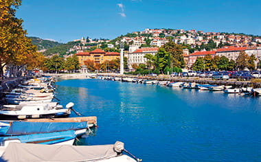 The harbour in Rijeka, Croatia