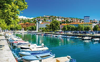 The harbour in Rijeka, Croatia