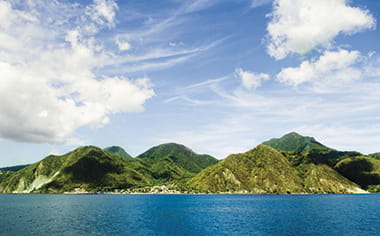 The stunning Dominica landscape