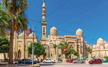 Abu al-Abbas al-Mursi Mosque in Alexandria, Egypt