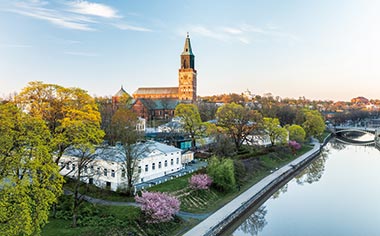 The River Aura in Turku, Finland