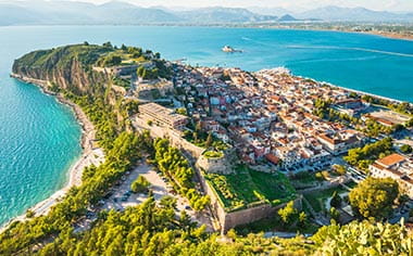 Nafplion city from above