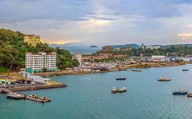 A view over Fuerte Amador, Panama