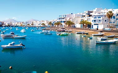 Charco de San Gines at sunrise in the city of Arrecife, Lanzarote, Canary Islands