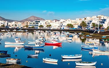 Charco de San Gines at sunrise in the city of Arrecife, Lanzarote, Canary Islands