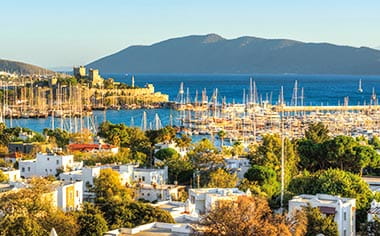Bodrum Harbour in Turkey