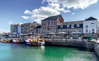 The Barbican Marina in Plymouth, Devon, England, United Kingdom