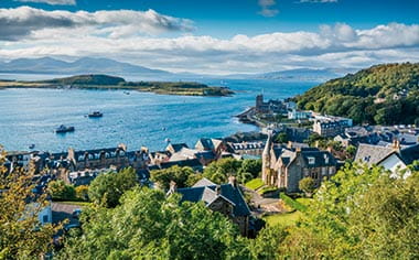 The seaside town of Oban