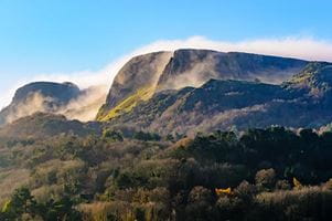 Cave Hill in Belfast on a misty morning
