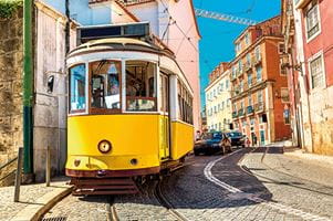 Tram in Lisbon