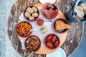 A selection of Spanish tapas dishes