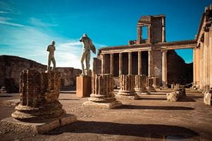 The ruins of Pompeii