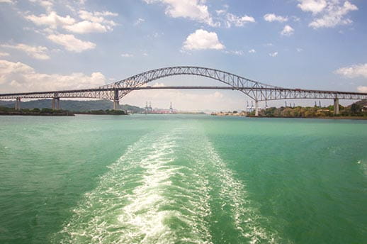 The Bridge of the Americas across the Panama Canal