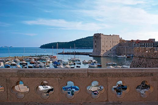 Dubrovnik’s pretty harbour