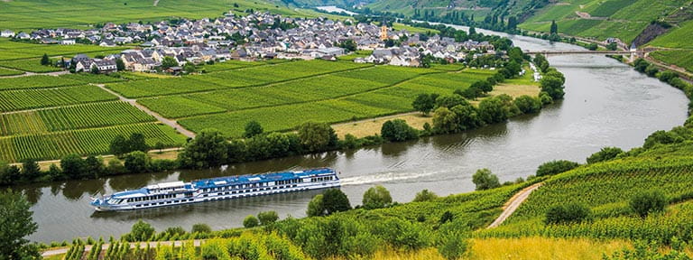 Trittenheim on the Moselle Valley