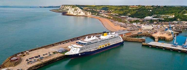 Spirit of Discovery docked in Dover