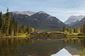 Rocky Mountaineer passing Mule Shoe Lake