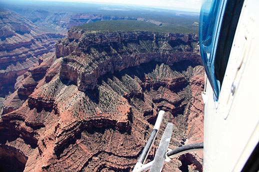 Enjoy the incredible views over the Grand Canyon from a helicopter