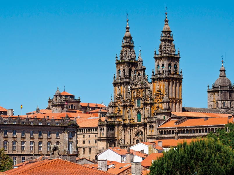The cathedral of Santiago de Compostela, Spain