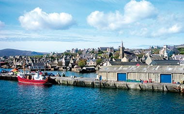 Kirkwall in the Orkney Islands
