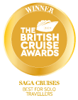 The British Cruise Awards 2019 Winner Saga Cruises Best for Solo Travellers
